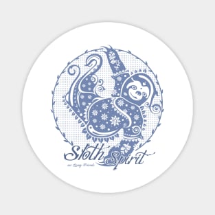 Sloth Spirit / blue_white [mr.Lenny Friends] Magnet